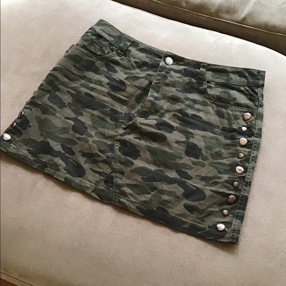 Rebecca Minkoff Camo Mini Skirt